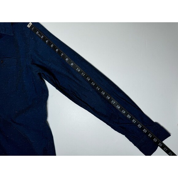 Stoic Men's Large Blue Button Front Shirt Long Sleeve Cotton Outdoor Casual - Picture 9 of 15